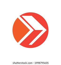 business of arrow logo illustration design 
