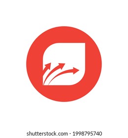 business of arrow logo illustration design 
