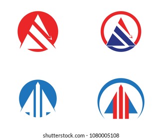 Business arrow logo template