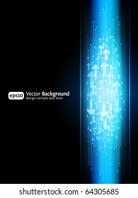 Business arrow site background. Vertical illustration. Modern business template.