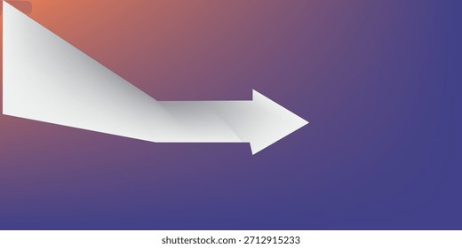 Concepto de dirección de destino de flecha de negocio para el éxito. Retorno de la inversión ROI. Aplicable para la promoción, cartel de la cubierta, infografía, página de aterrizaje, UI, ux, presentación, banner, medios sociales publicados