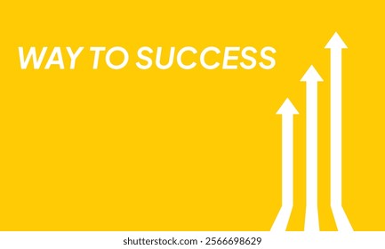 Business Arrow Target Direction. Flat Concept to Success. Simple design of Way to Success Cover Poster, Persentation, Social Media Poster. in cartoon minimal style.