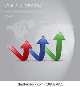 Business Arrows Background