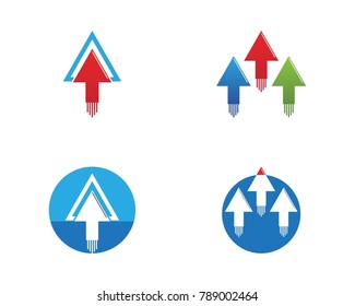 Business arrows logo design template