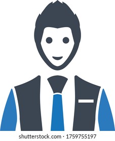 Business avatar icon vector illustration 
