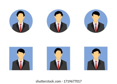 Business avatar man icon, flat design, vector illustration 