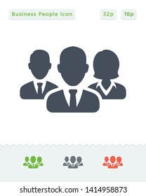 Business Avatars 1 - Sticker Icons. A professional, pixel aligned icon.