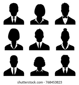 Business avatars , profile icons set