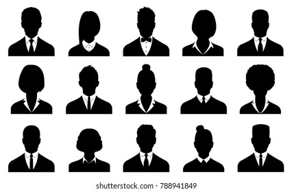 Business avatars , profile icons set