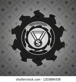 business award icon inside dark emblem