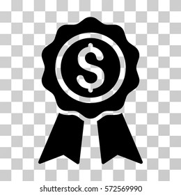 Business Award icon. Vector illustration style is flat iconic symbol, black color, transparent background. Designed for web and software interfaces.
