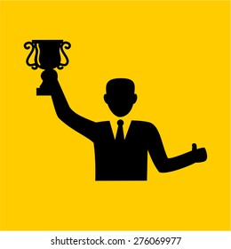 Business award icon.vector