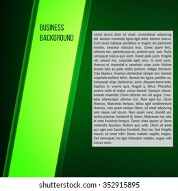 Business Background. Abstract Light Techno Background. Flyer Template. Vector Illustration