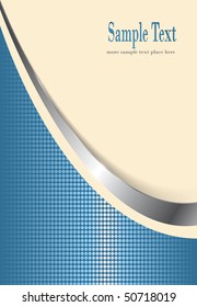 business background beige and blue with metallic elements, vector.