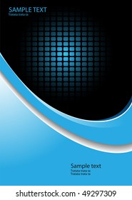 business  background blue and black with dotted pattern, vector.