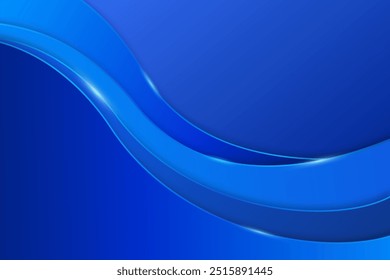Business background with blue elegant gradient wave design 