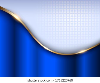 Plano de fundo empresarial azul e cinza, ilustração vetor elegante.