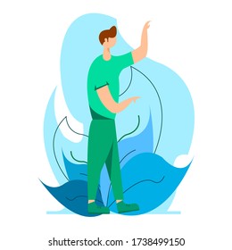 Business background - can be used to illustrate time management, task organization or planning a meeting or teambuilding. Vector illustration