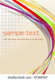 Business background with colorful lines