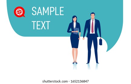 Business background with copy space. Business vector illustration