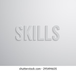 Business background design with long shadow text, can be used for presentation, workflow layout, conference, advertising, infographic. Clean and modern style design