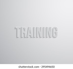 Business background design with long shadow text, can be used for presentation, workflow layout, conference, advertising, infographic. Clean and modern style design