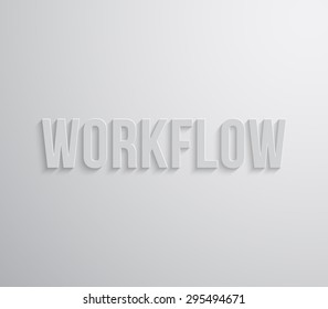 Business background design with long shadow text, can be used for presentation, workflow layout, conference, advertising, infographic. Clean and modern style design
