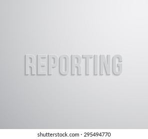 Business background design with long shadow text, can be used for presentation, workflow layout, conference, advertising, infographic. Clean and modern style design