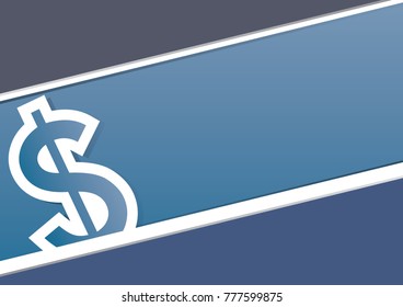 Business background with a dollar sign, vector illustration