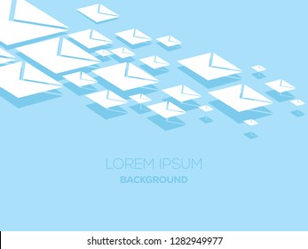 Business background. E-mail marketing illustration.