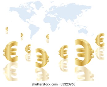 Business background with euro