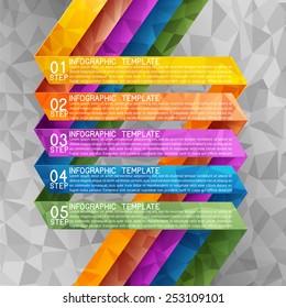 Business background, five steps plan, EPS 10, file contains transparency.