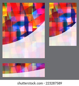 Business background flyer. Vector.