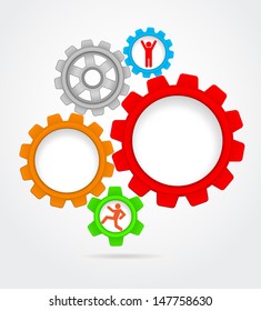 business background gear