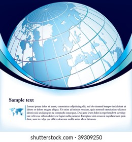 Business background with globe series