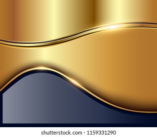 Geschäftshintergrund, Gold, elegante Vektorgrafik.