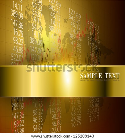 business background gold, vector.