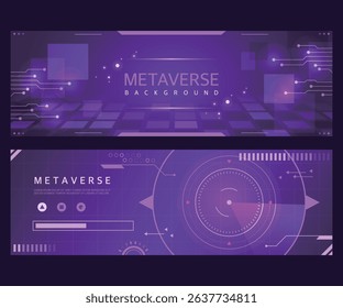 Business Background Horizontal Banner Set