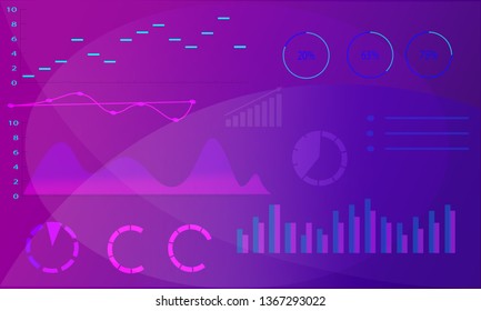 Business background, information charts and graphs elements, smooth pattern, blank for text or logo. 