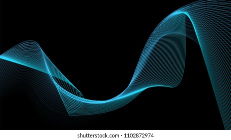 business background lines wave abstract flowing stripe and curves design