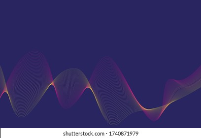 business background lines wave abstract stripe design Geometric abstract composition.Vector abstract background with a colored dynamic red waves, line and particles. Illustration suitable for design. 