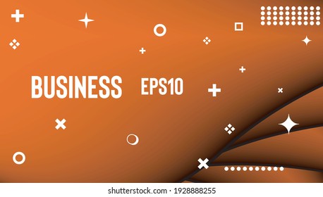 business background orange gradient 3d with dark space 