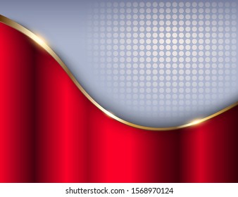 Business background red and grey, elegant vector illustration.