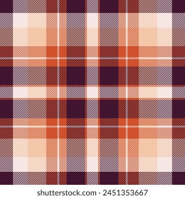 Business background seamless fabric, uniform pattern vector plaid. Ethnic check texture textile tartan in dark and white colors.