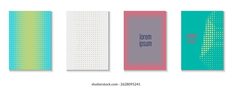 Business Background Set. Color Circles On Memphis Layout. Dynamic Elements In 2d Presentation. Book Flyer. Minimalist Abstract Cover. Geometric Party Pattern. Trendy Business Background