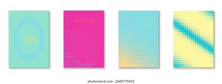 Conjunto de fondo de negocios. Círculos Frescos En Mínimo Diseño. Elementos Dinámicos En Presentación 2d. Volante de libro. Póster de línea minimalista. Textura gráfica geométrica. Antecedentes de negocios de moda