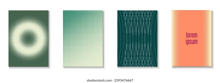 Business Background Set. Modern Tech With Simple Shapes. Futuristic Elements On Flat Page. Line Flyer. Minimalist Wave Template. Geometric Dot Poster. Trendy Business Background