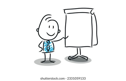 Doodle vector de esbozo de fondo empresarial
