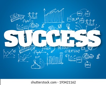 Business background. Success concept
