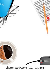 Business background supplies
